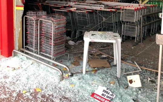 Atualizado – Explosão no Supermercado Epa foi tentativa de assalto