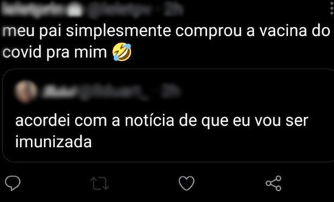 “Meu pai simplesmente comprou a vacina do covid para mim”