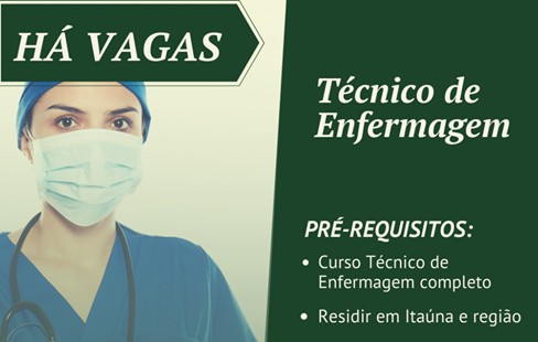 Hospital abre vagas para técnico de enfermagem