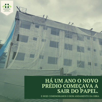 Novo bloco do Hospital Manoel Gonçalves está com obras adiantadas