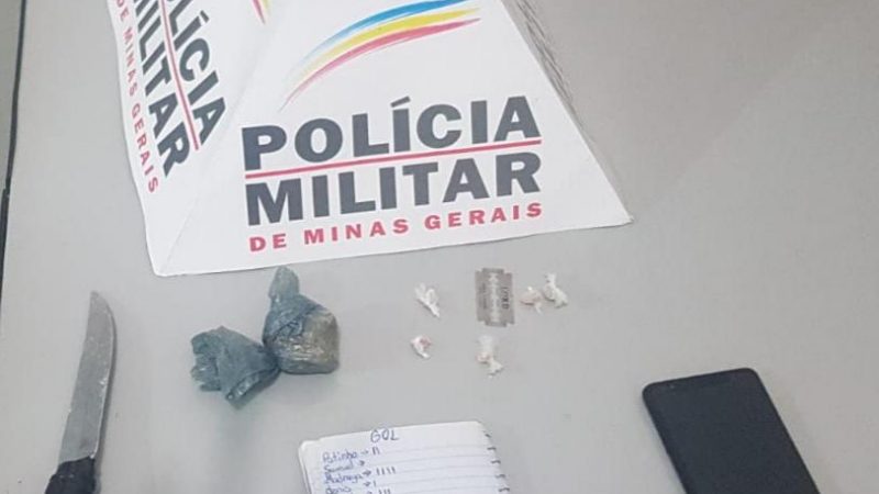 Polícia prende suspeito de tráfico de drogas em Itaúna