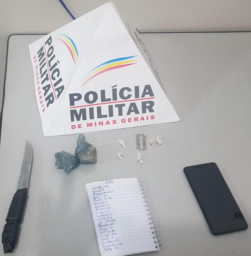 Polícia prende suspeito de tráfico de drogas em Itaúna