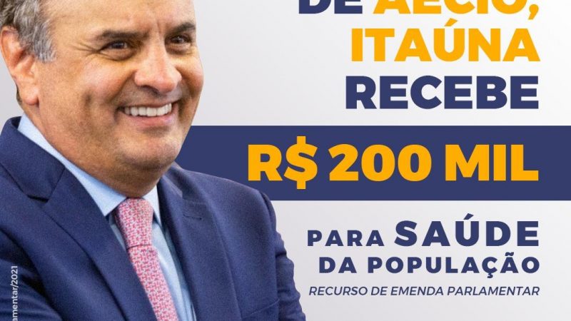 Itaúna recebe mais 200 mil em emenda de Aécio para atendimento na saúde