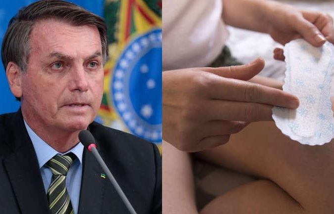 Bolsonaro veta distribuição gratuita de absorventes porque, para ele, mulher jorrar sangue do meio das pernas é ‘suave’