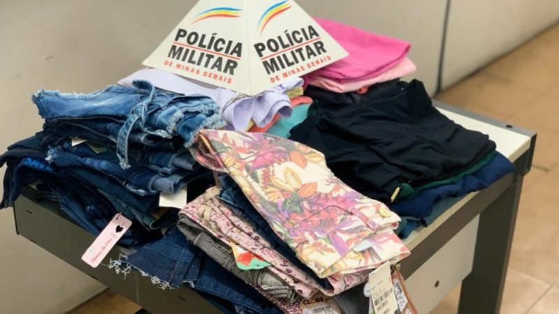 Suspeitos de furtos em lojas de roupas em Itaúna e são presos