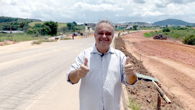 Gustavo Mitre confere as obras do trevo do Morro do Engenho que seguem em ritmo acelerado