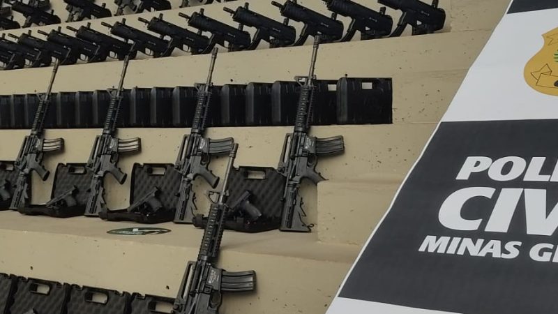 PCMG anuncia aquisição de 723 armas de fogo para delegacias do estado