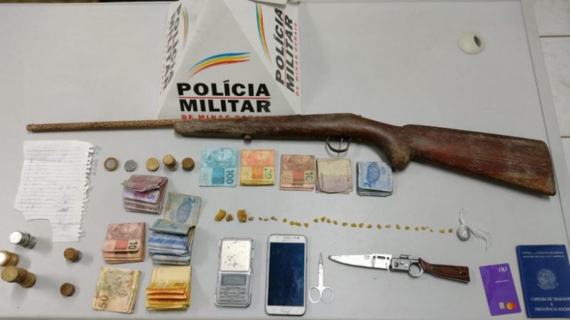 Drogas e armas apreendidas no “Nogueira Machado”