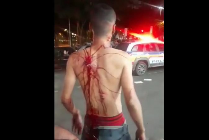 Homem provoca confusão no”bar da Esquina” e é agredido com faca