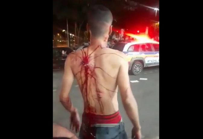 Homem provoca confusão no”bar da Esquina” e é agredido com faca