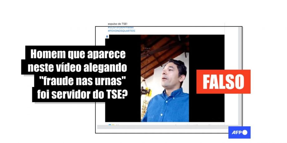 Homem que alega “fraude” nas eleições não é servidor do TSE e admitiu ter mentido nas redes