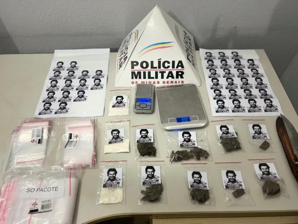 Pablo Escobar é estampa de embalagens de drogas apreendidas em Minas