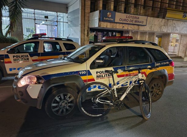 PM recupera no centro da cidade bicicleta furtada