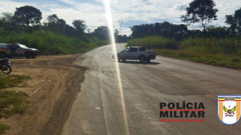 Polícia Rodoviária registra colisão entre caminhonete e motocicleta na MG 431, em Itaúna