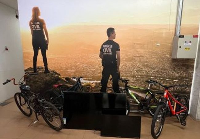 Polícia Civil recupera bicicletas furtadas em Itaúna e prende dois por receptação