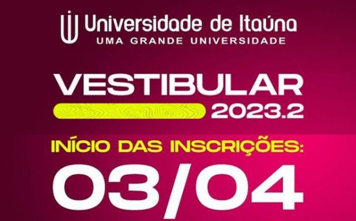 Começam hoje as inscrições para mais um vestibular da Universidade de Itaúna