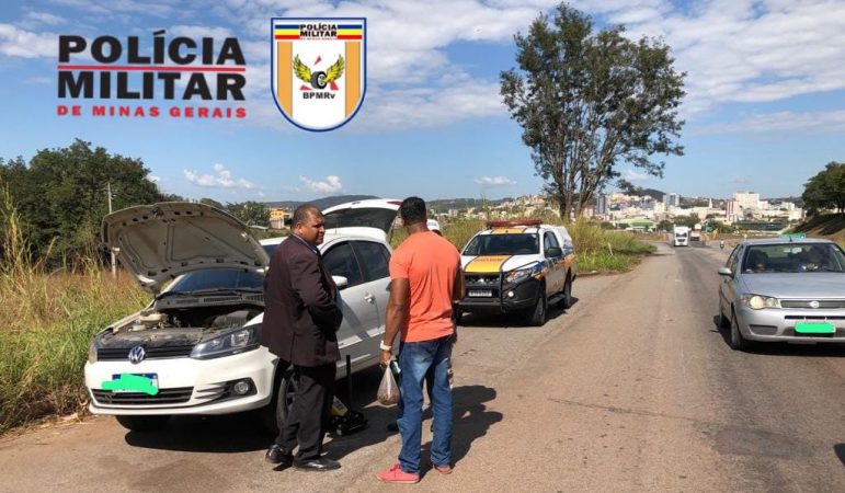 Preso na MG 431, em Itaúna, motorista com  carro com numeração raspada