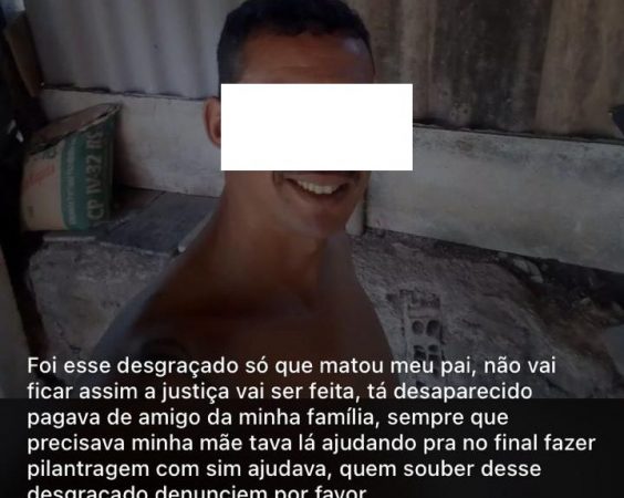 Homem vai cobrar dívida de amigo e é morto a facadas na comunidade de Campos, em Itaúna