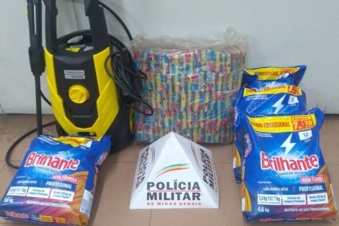 Polícia recupera produtos furtados de uma escola em Itaúna