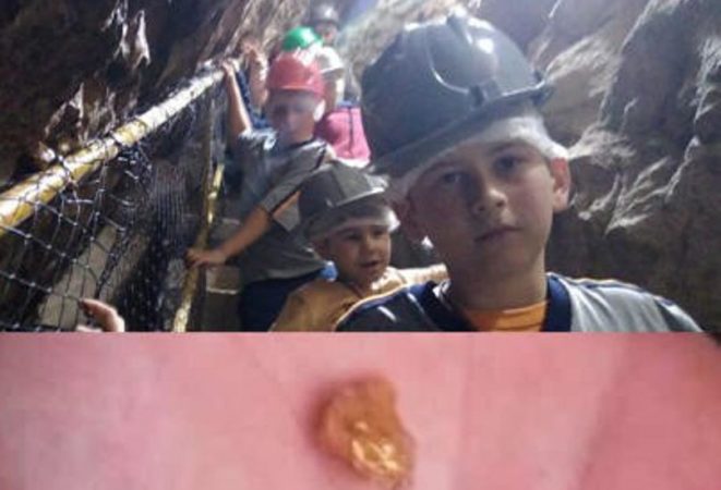 Aluno encontra pepita de ouro em excursão escolar em São João del Rey