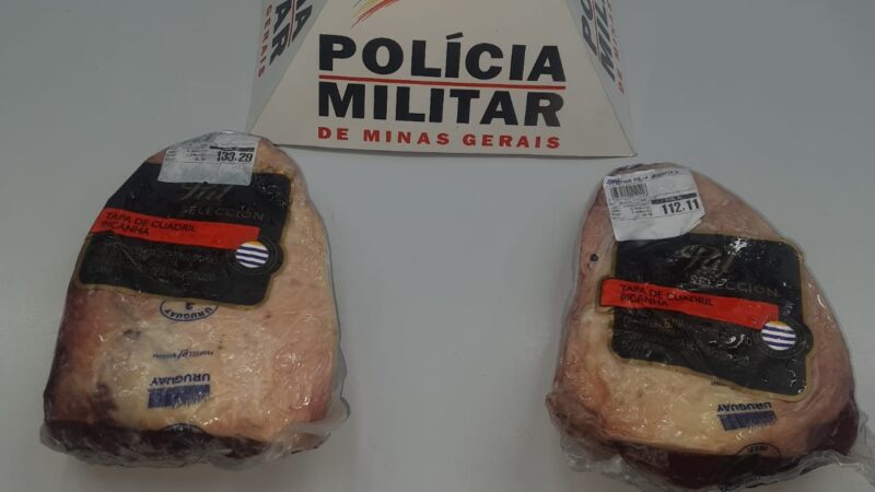 Polícia Militar prende motoqueiro suspeito de furtar picanha no Rena