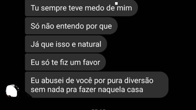 ‘Eu abusei de você por pura diversão’, diz tio que estuprou sobrinha de 16 anos