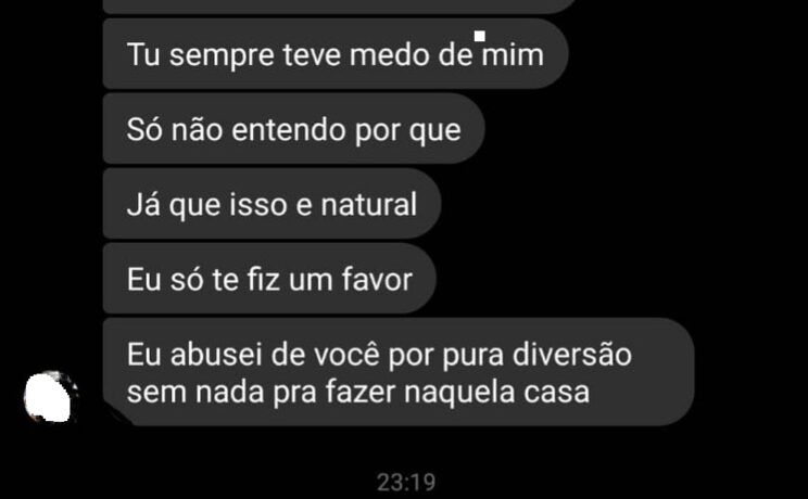 ‘Eu abusei de você por pura diversão’, diz tio que estuprou sobrinha de 16 anos