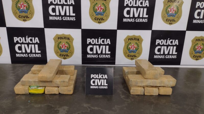 PCMG aprende nove quilos de maconha em Pará de Minas escondidos em carga de fertilizante