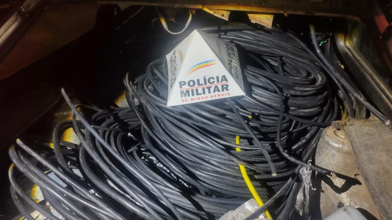 Ladrões de fios elétricos e cabos são presos em flagrante pela PM