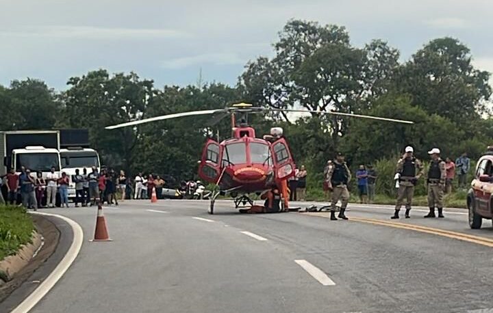 Criança de 3 anos que estava em carro envolvido em acidente na MG 050 não resistiu