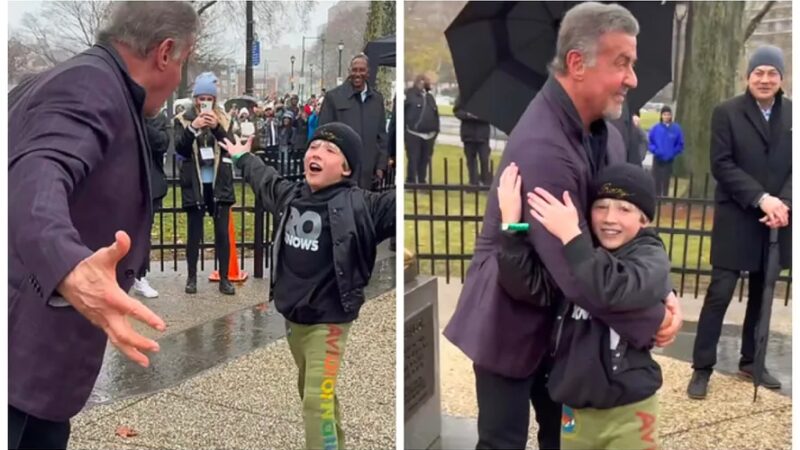 Vídeo: Stallone se emociona com menino de 9 anos reencenando cena clássica de ‘Rocky’