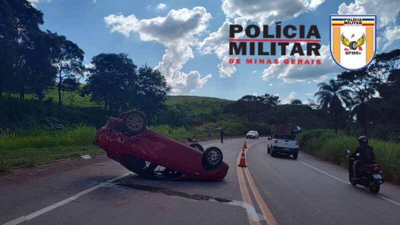 Excesso de velocidade provoca acidente e deixa vítimas na MG 431 em Itatiaiuçu