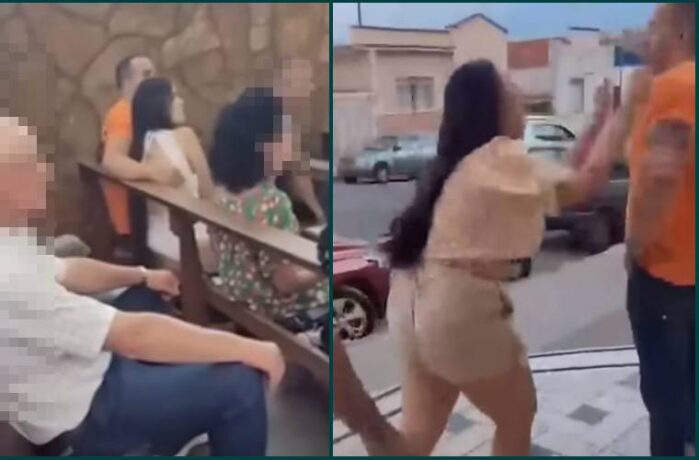 Vídeo: homem é pego no flagra pela esposa abraçadinho com a amante em missa em Minas