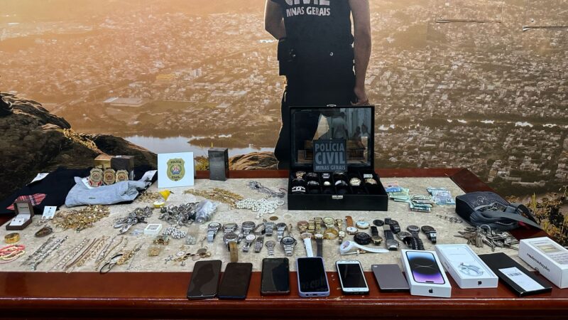 PC prende suspeito do roubo de R$ 400 mil em joias em Itaúna