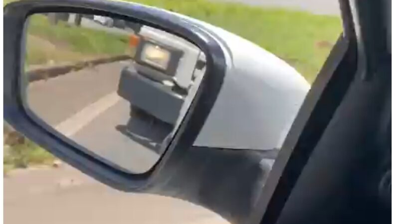 Vídeo: motorista grava momentos de desespero com a perseguição do caminhão guincho