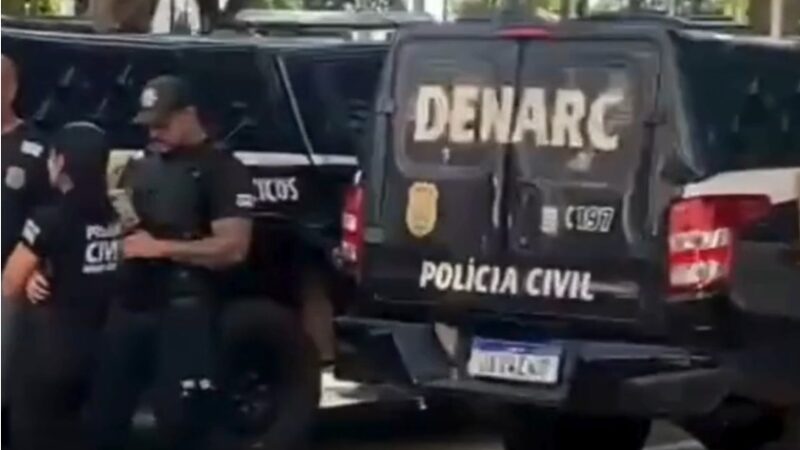Vídeo: suspeito de chefiar organização criminosa é preso durante operação Barcelona do DENARC