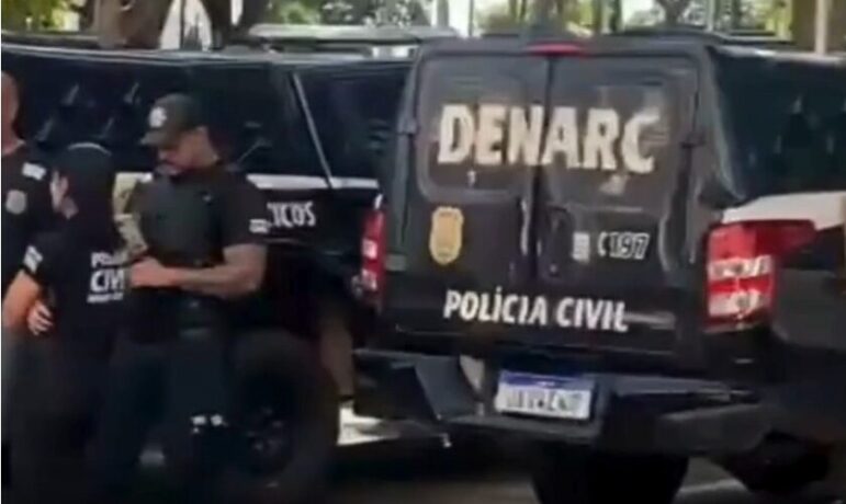 Vídeo: suspeito de chefiar organização criminosa é preso durante operação Barcelona do DENARC