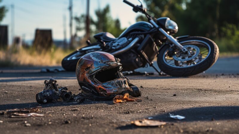 Acidente entre motocicleta e bicicleta no bairro Parque Jardim deixa duas pessoas feridas