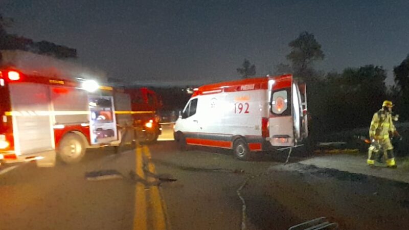 Acidente entre duas motocicletas provoca o óbito de um jovem de 21 anos