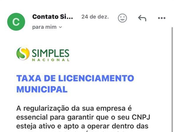 Atenção contribuintes de Itaúna com tentativa de golpe em nome da prefeitura