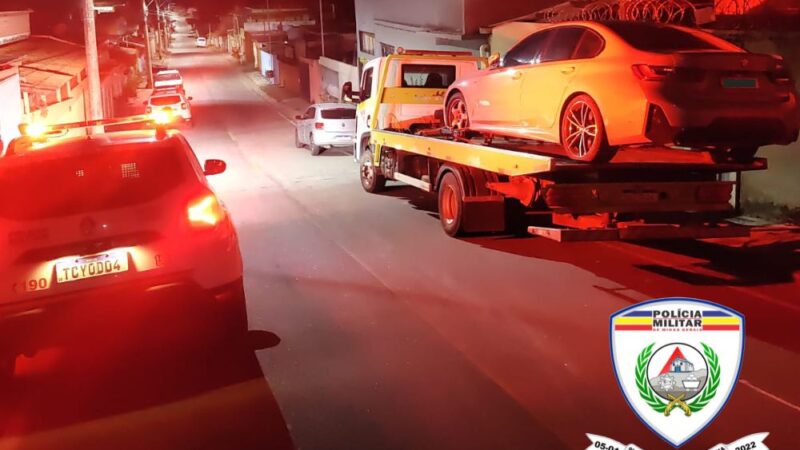 BMW clonada é apreendida no bairro Morada Nova, em Itaúna