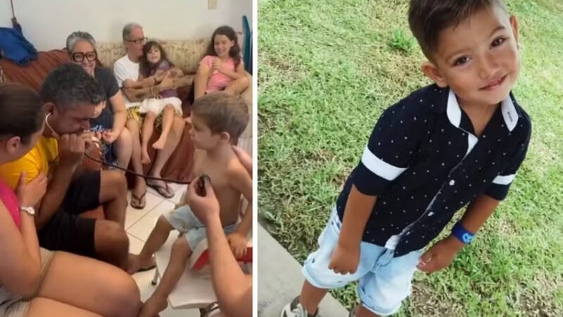 Vídeo: pais ouvem o coração do filho batendo no peito de outra criança