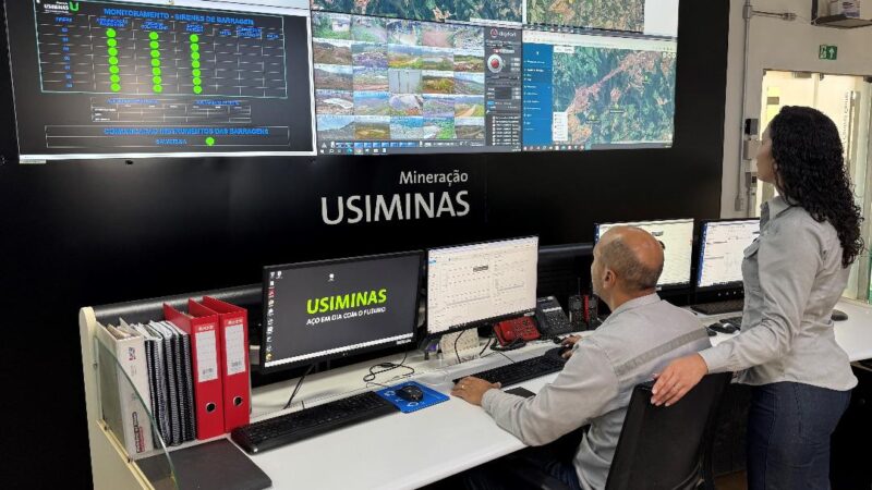Mineração Usiminas conta com rede de monitoramento online da qualidade do ar e da água