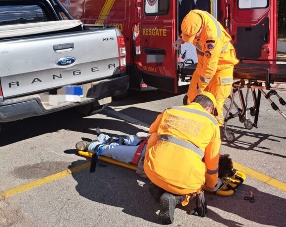 Mais um acidente envolvendo motocicleta nesta terça-feira, 17