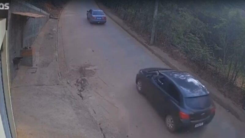 Vídeo: policial penal atira contra carro e acerta menina de 10 anos em Minas