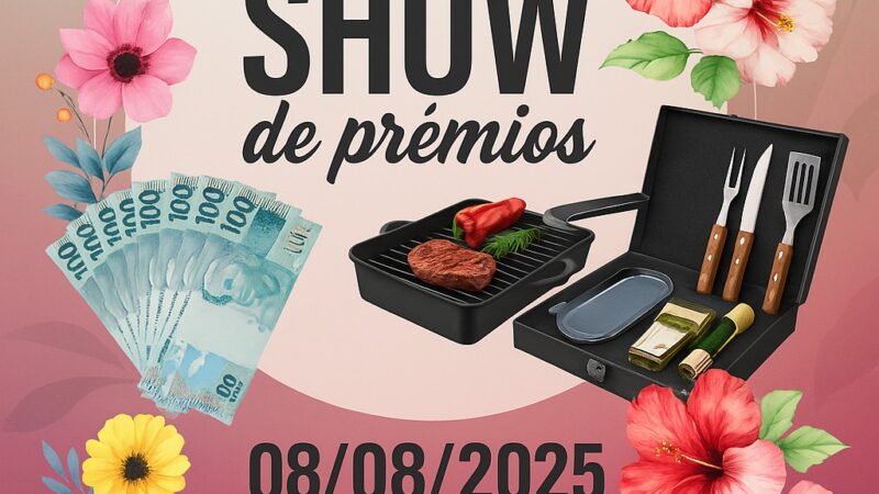 Vem aí mais um show de prêmios do Rotary Itaúna Cidade Educativa, dia 8 de agosto