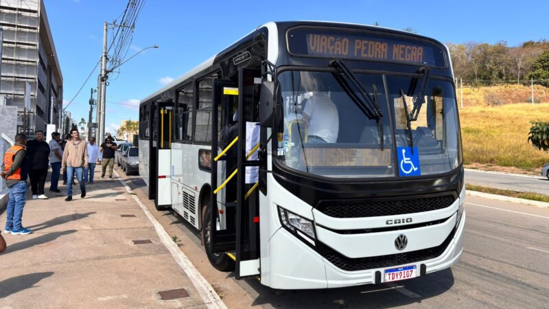 Nova concessionária de transporte público,  apresenta ônibus em test-drive na cidade