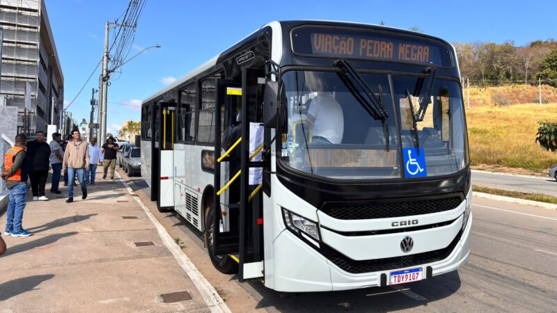 Vídeo: Pedra Negra apresenta o modelo dos novos ônibus da sua frota