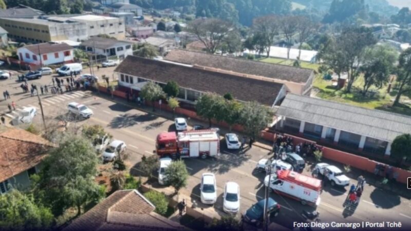 Vídeo: adolescente invade escola com faca, mata criança e deixa duas feridas no RS