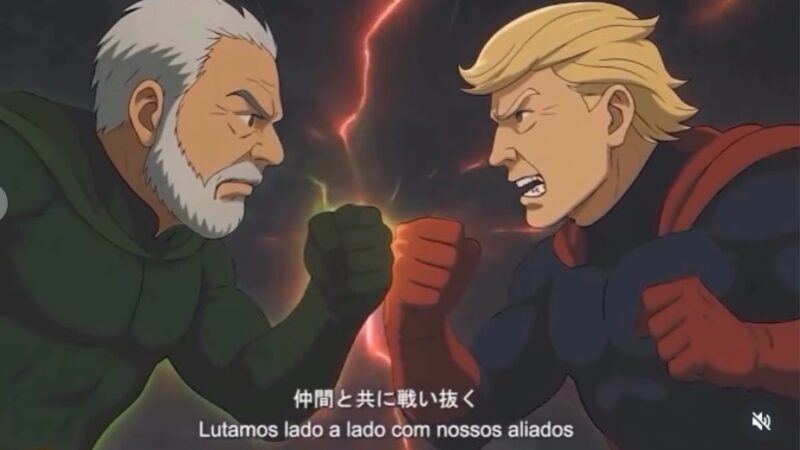 Vídeo: Lula e Alexandre de Moraes viram anime contra Trump e cenas viralizam nas redes sociais